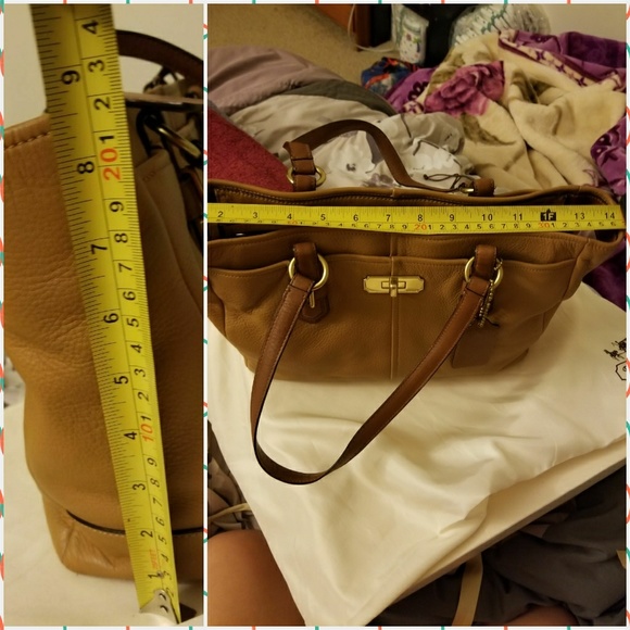 Chelsea camel leather tote! - Picture 5 of 7